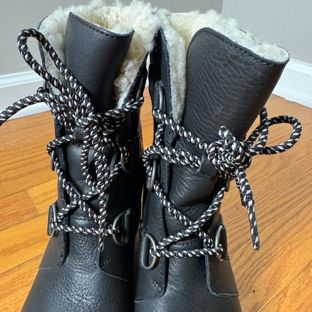Sorel Lexie Wedge Tie Up Ankle Boots 7 - Picture 4 of 13